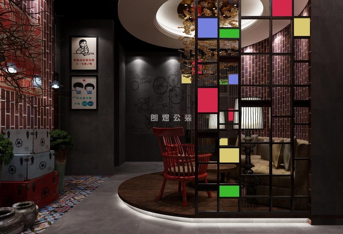 餐館店工業風效果圖