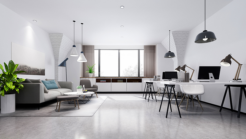 田園風辦公室裝修效果圖