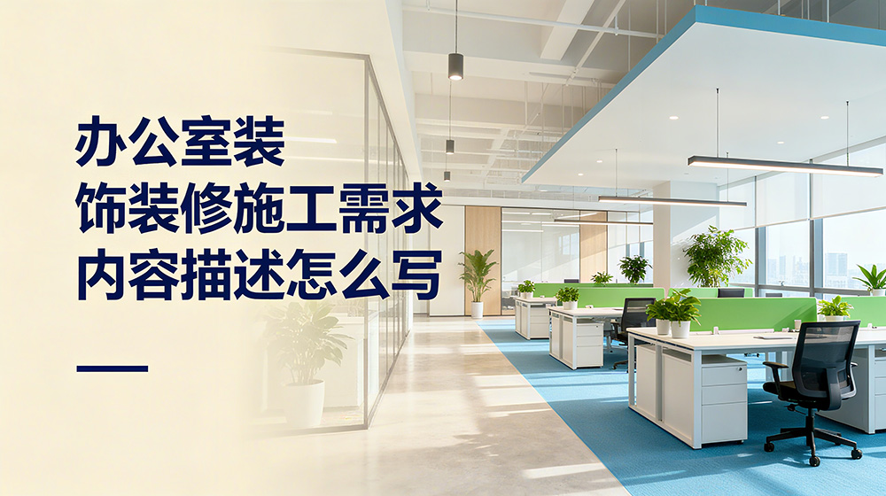 辦公室裝飾裝修施工需求內(nèi)容描述怎么寫？